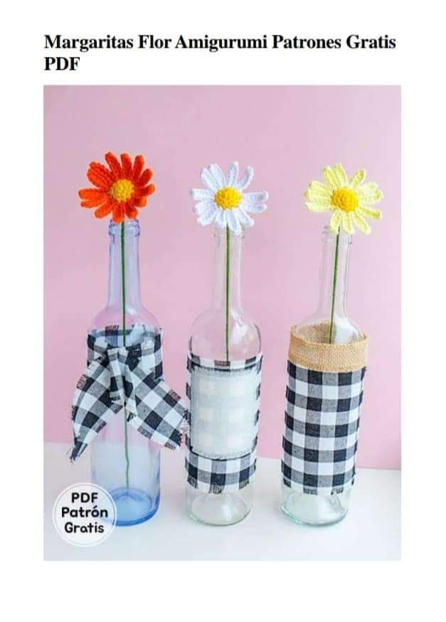Margaritas Flor Amigurumi Patrones Gratis PDF