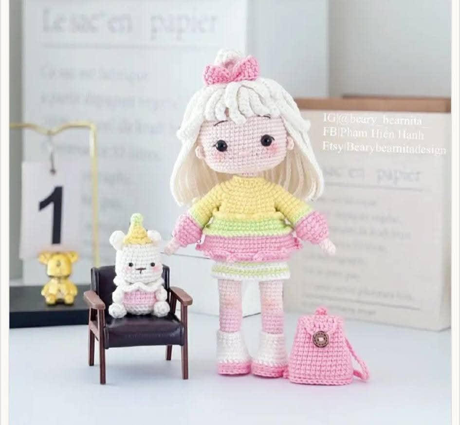 Marshmallow Doll Crochet Pattern Chart