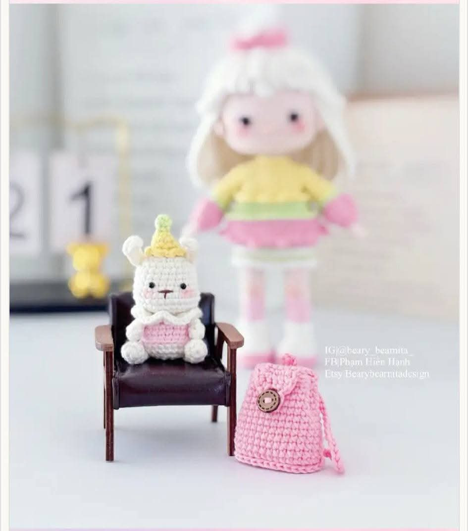Marshmallow Doll Crochet Pattern Chart