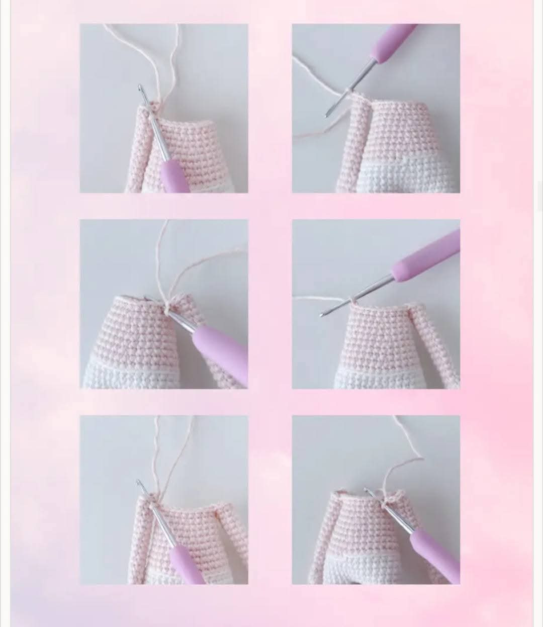 Marshmallow Doll Crochet Pattern Chart