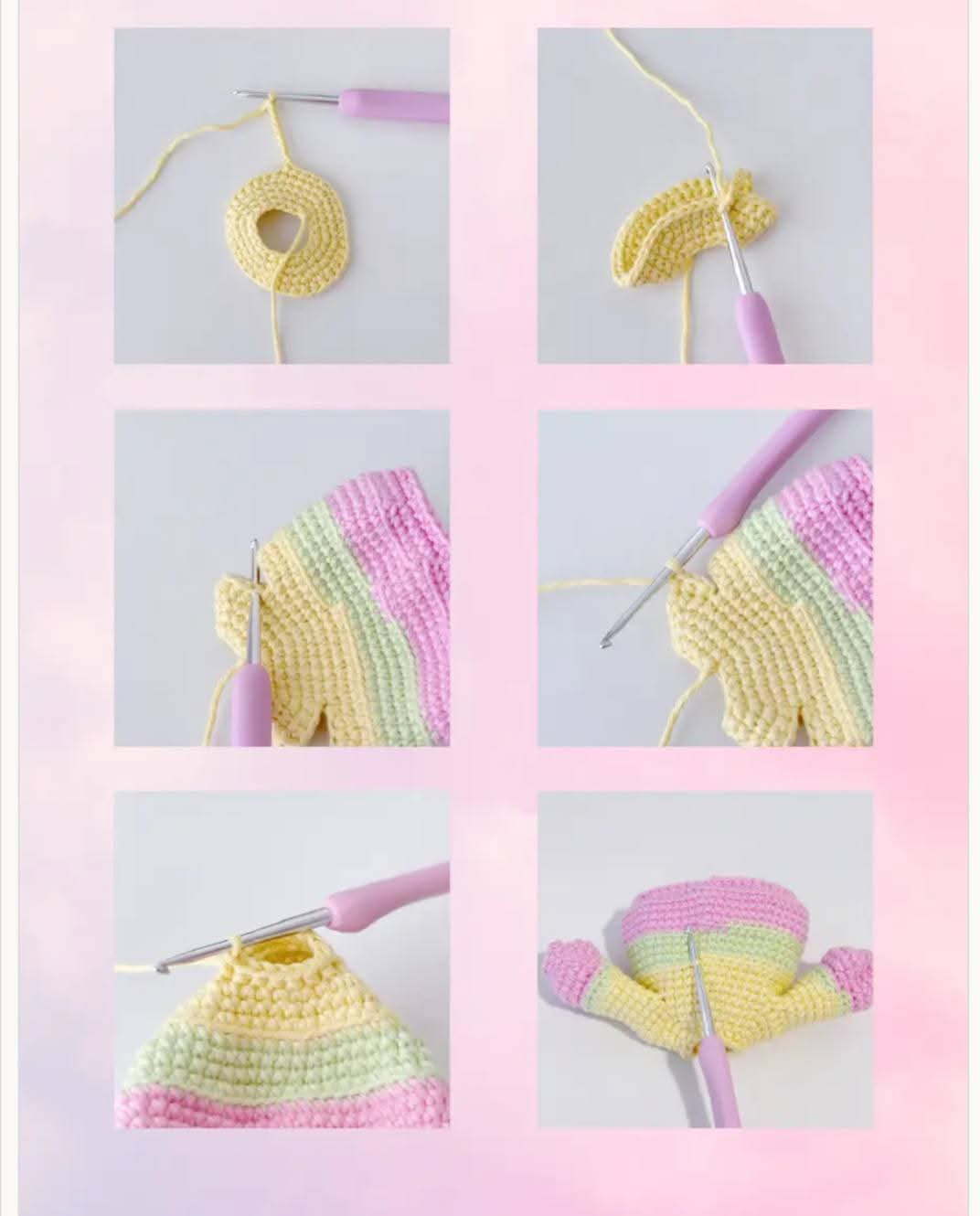 Marshmallow Doll Crochet Pattern Chart