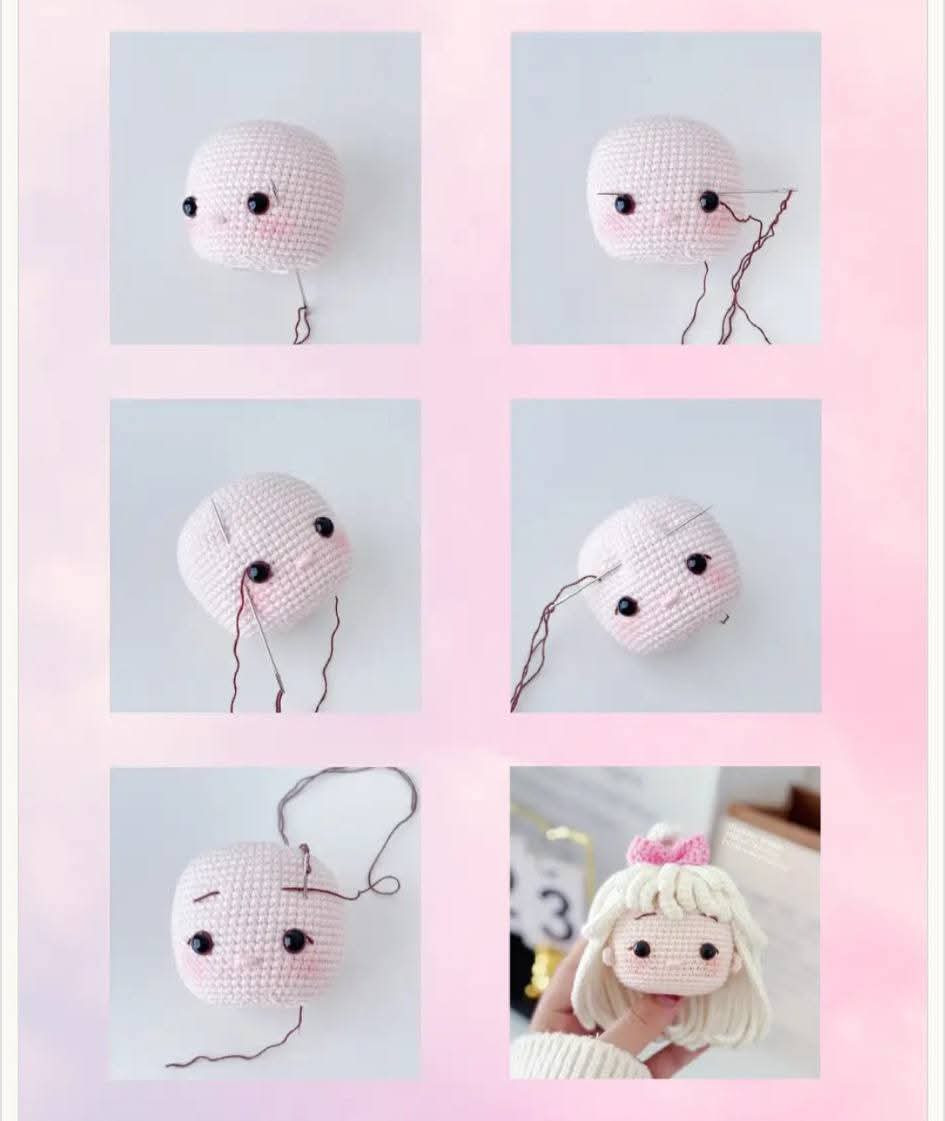 Marshmallow Doll Crochet Pattern Chart