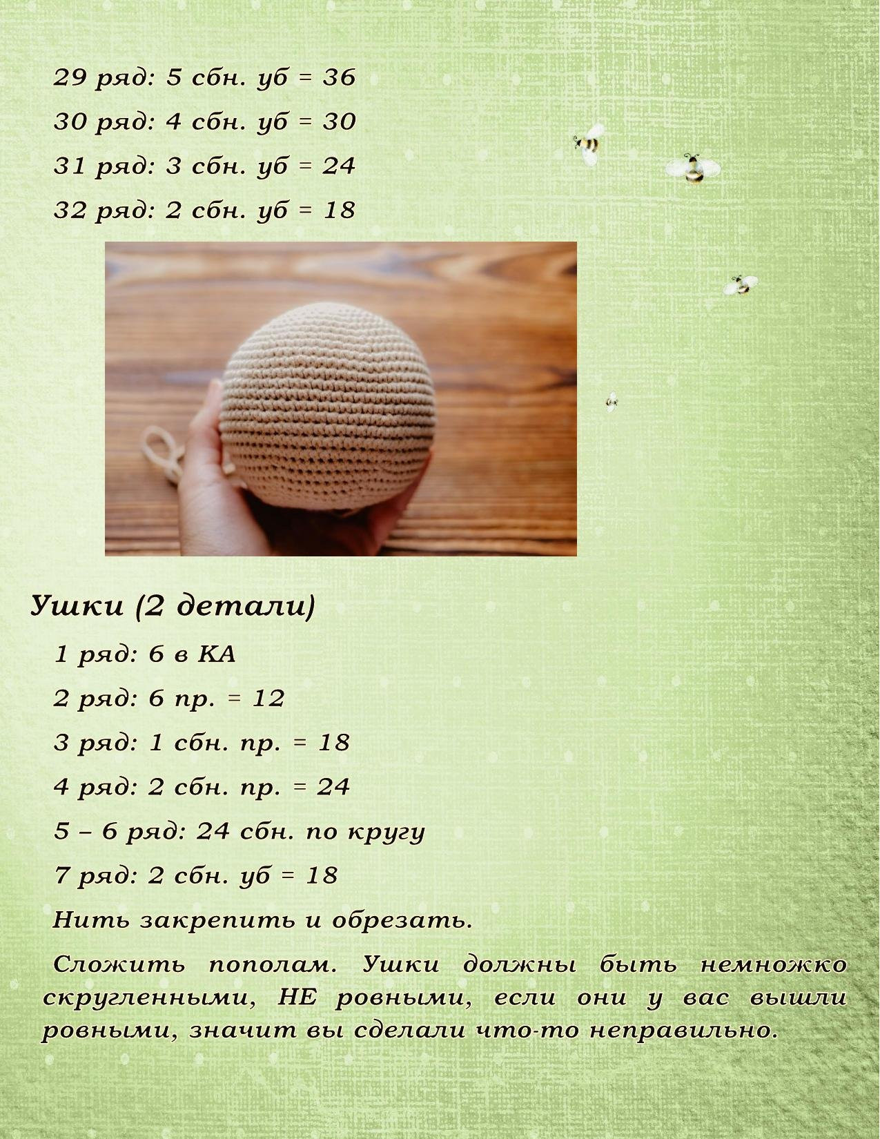 Мастер-класс по созданию улыбчивого мишки: схема амигуруми от Аллы Черноус