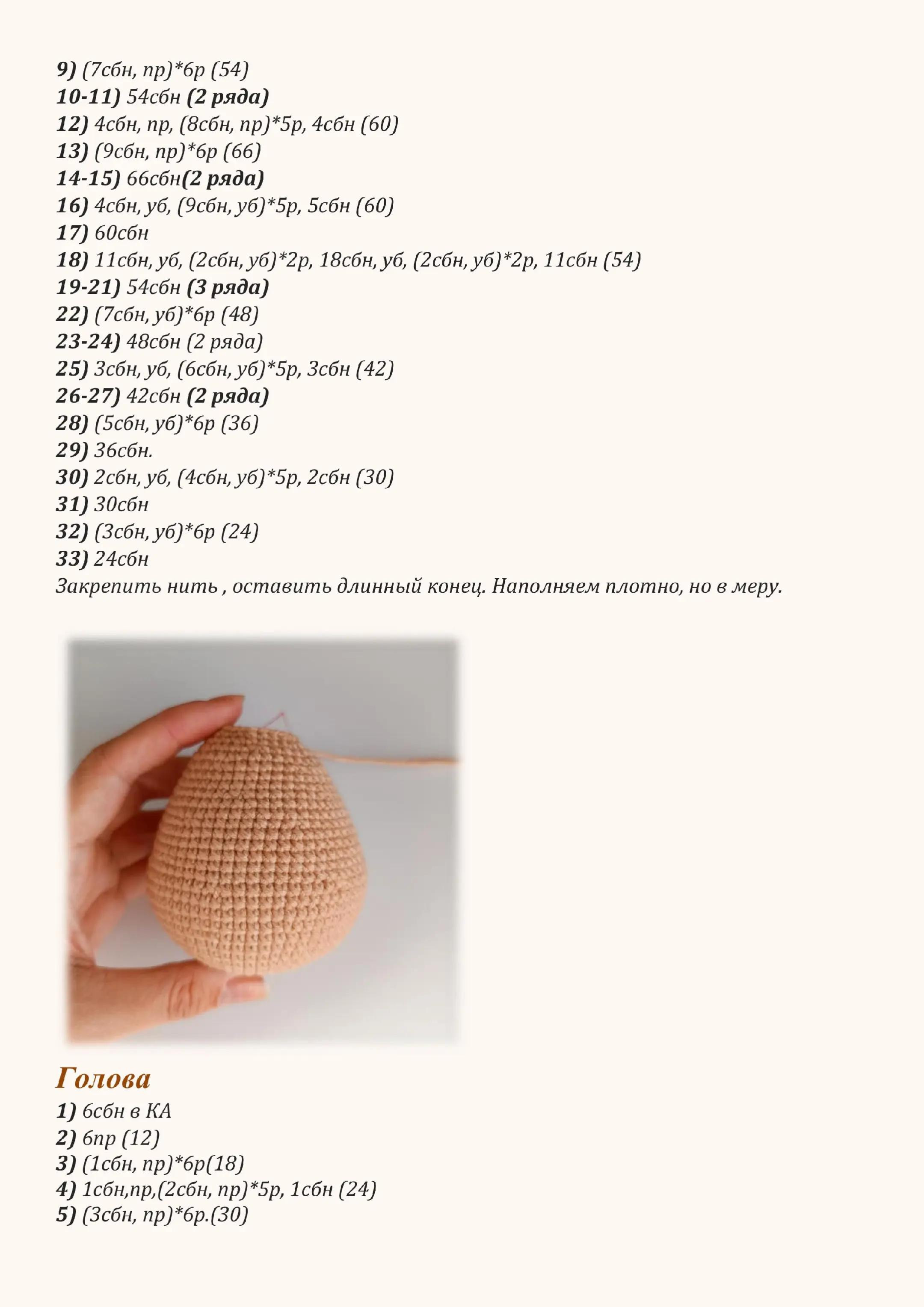 Мастер класс по вязанию амигуруми хомячок