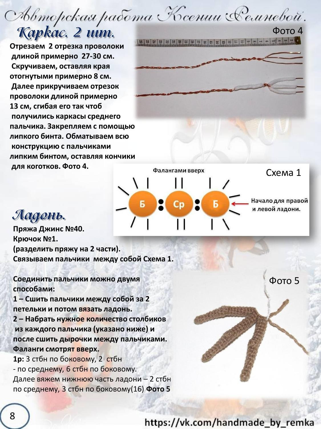 Мастер-класс по вязанию крючком беличьи «Ледниковый период»