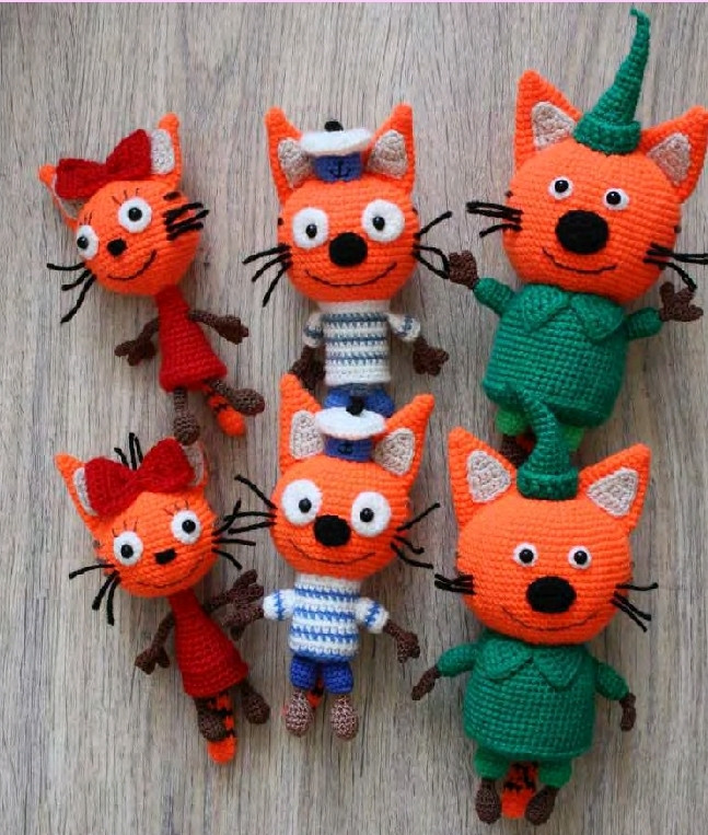 Мастер-класс по вязанию крючком бумажного кота