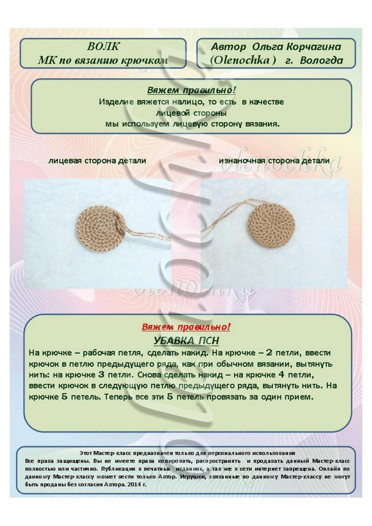 Мастер-класс по вязанию крючком бумажного волка: подробная схема амигуруми с инструкциями и условными обозначениями