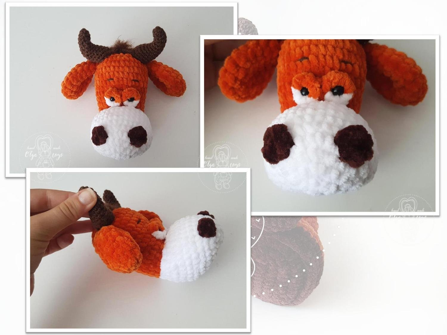 Мастер-класс по вязанию крючком буйвола Жорика: схема, материалы и пошаговое описание