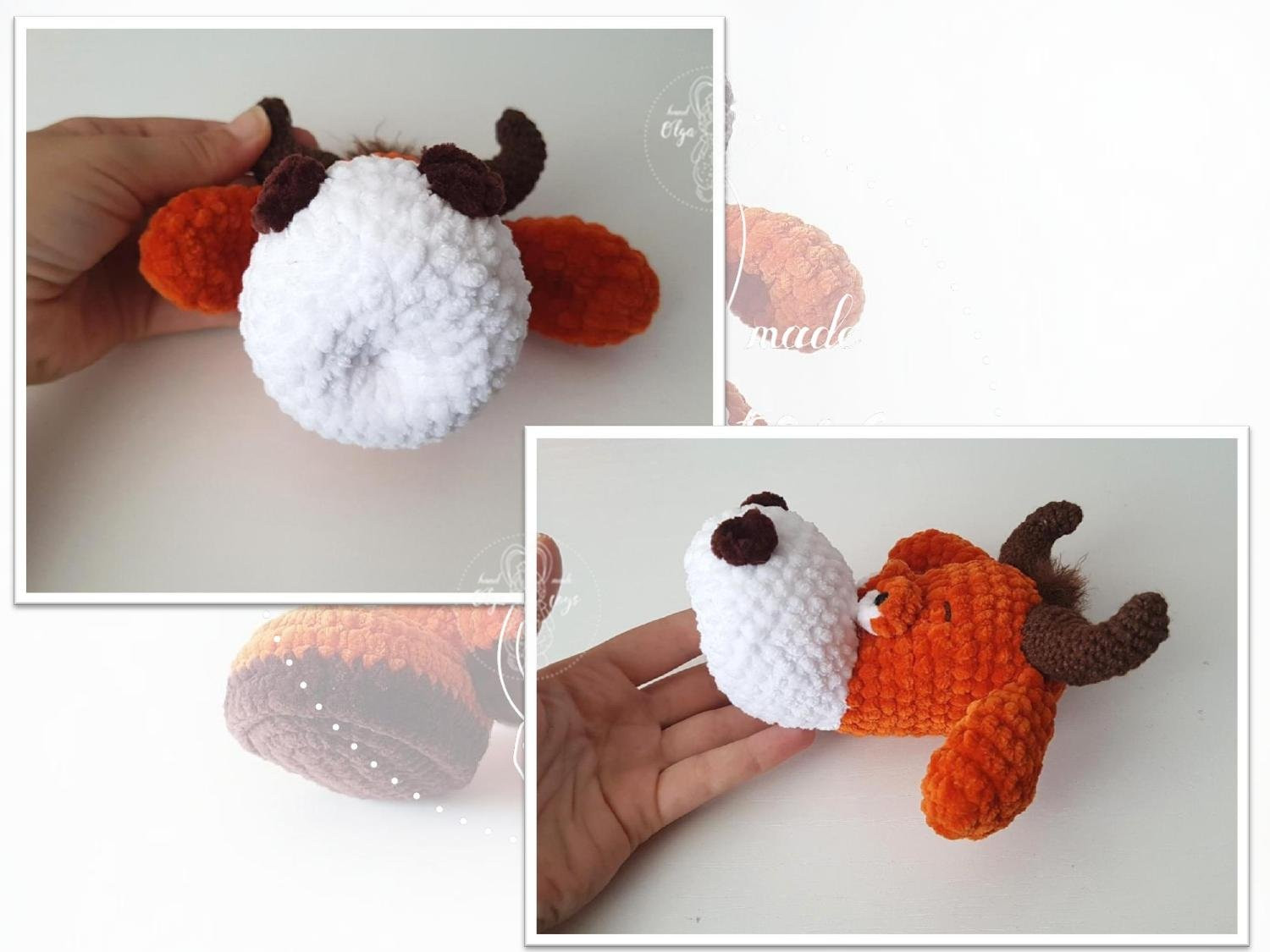 Мастер-класс по вязанию крючком буйвола Жорика: схема, материалы и пошаговое описание