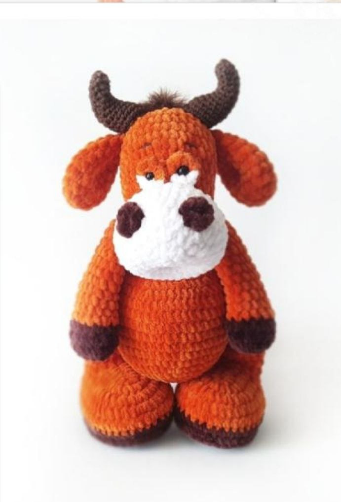 Мастер-класс по вязанию крючком буйвола Жорика: схема, материалы и пошаговое описание