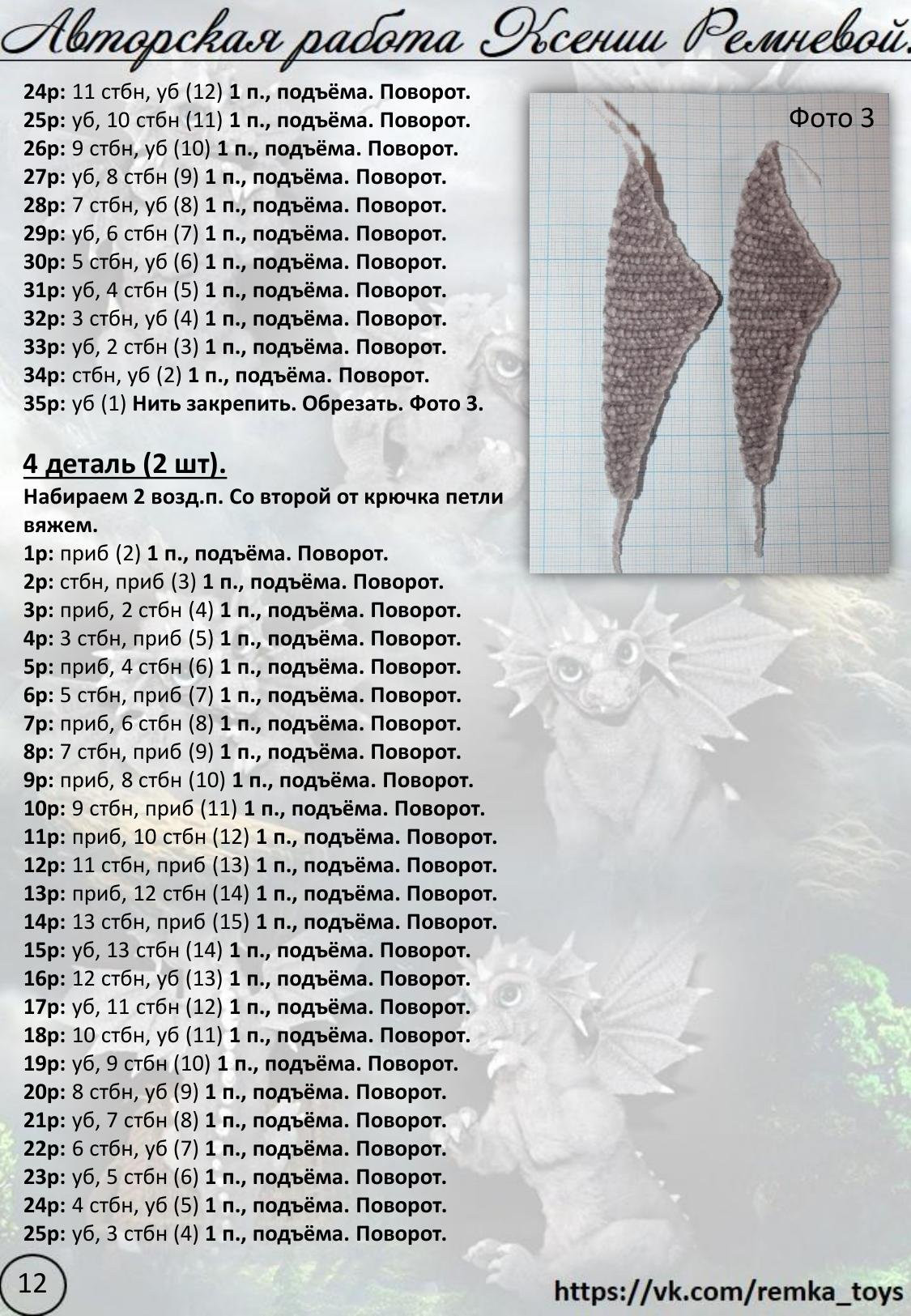Мастер-класс по вязанию крючком дракона: материалы, инструменты и схемы