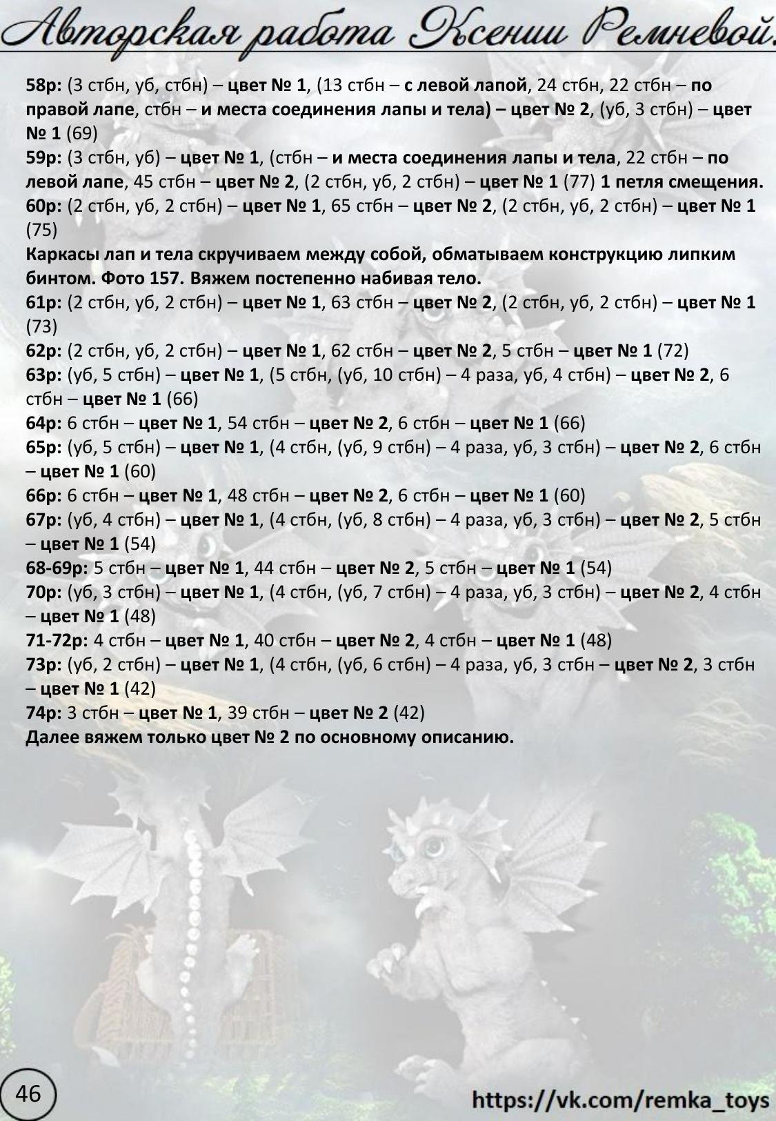 Мастер-класс по вязанию крючком дракона: материалы, инструменты и схемы