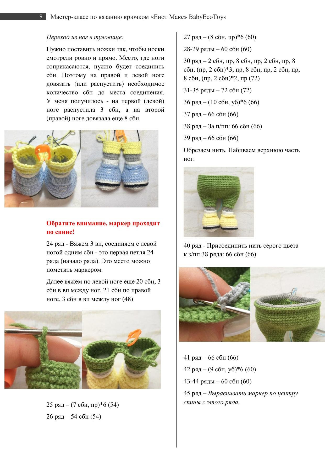 Мастер-класс по вязанию крючком енота Макса: схема амигуруми с фото