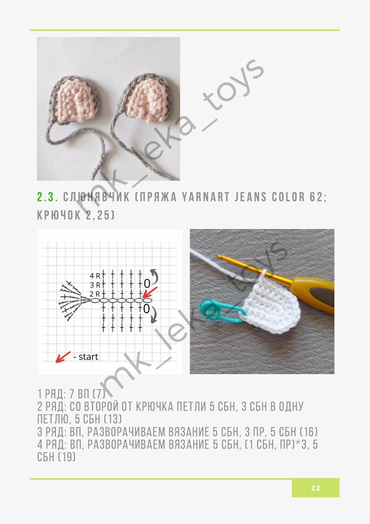 Мастер-класс по вязанию крючком игрушки Малыш Енот: схемы амигуруми с пошаговыми фото