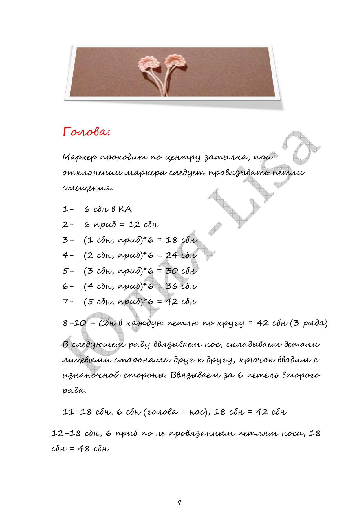 Мастер-класс по вязанию крючком куклы амигуруми Маленькая помощница