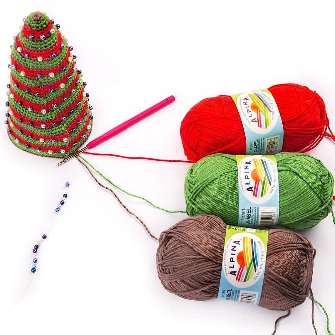 Мастер-класс по вязанию крючком новогодней ёлочки с бусинами: схема круга и пошаговая инструкция