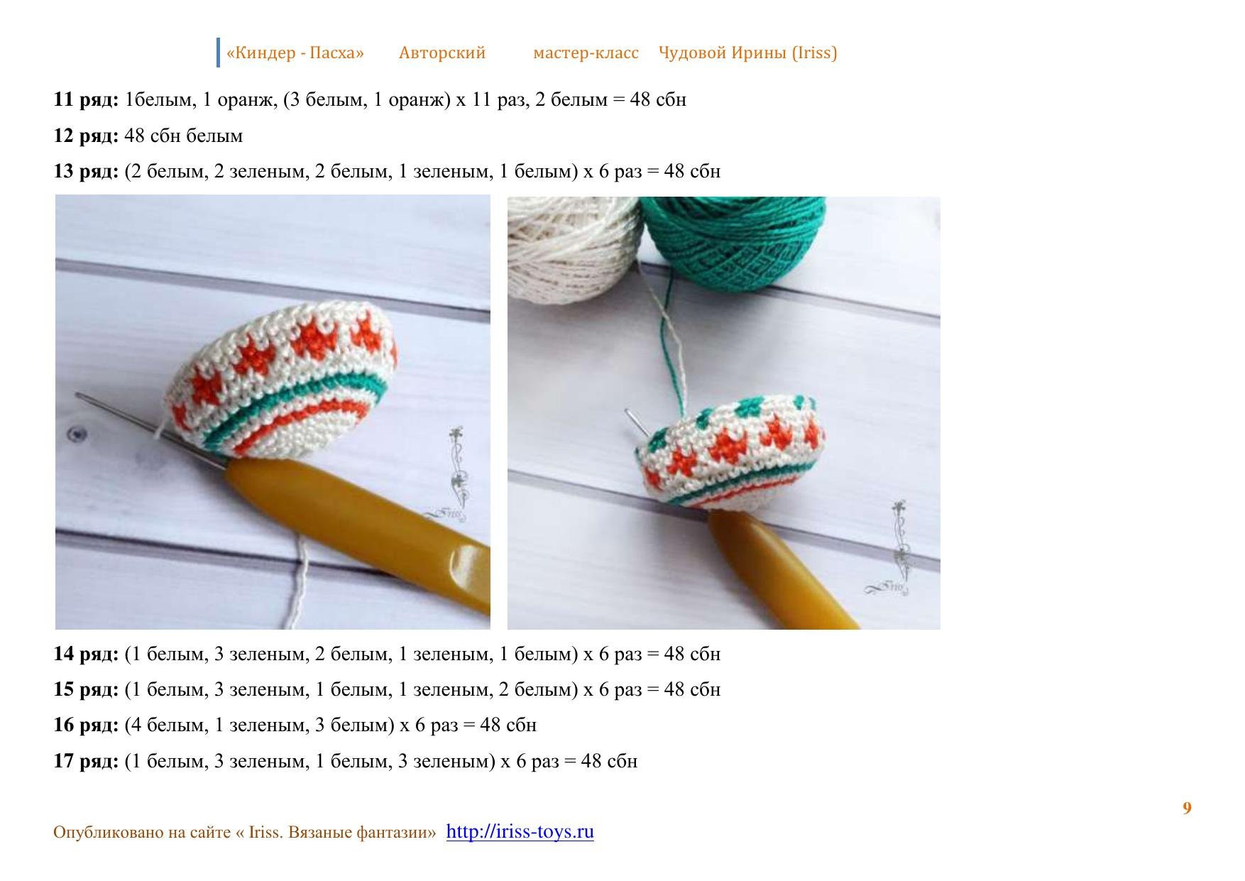 Мастер-класс по вязанию пасхальных яиц из ниток ирис на контейнеры от киндер-сюрприза