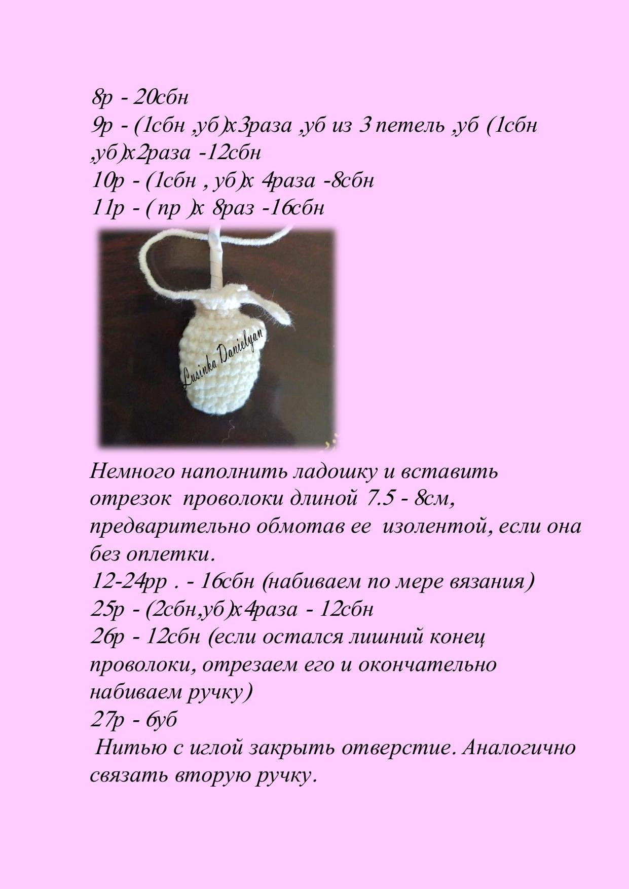 Мастер-класс Вишенка: схема вязания куклы амигуруми с красными волосами и вишней