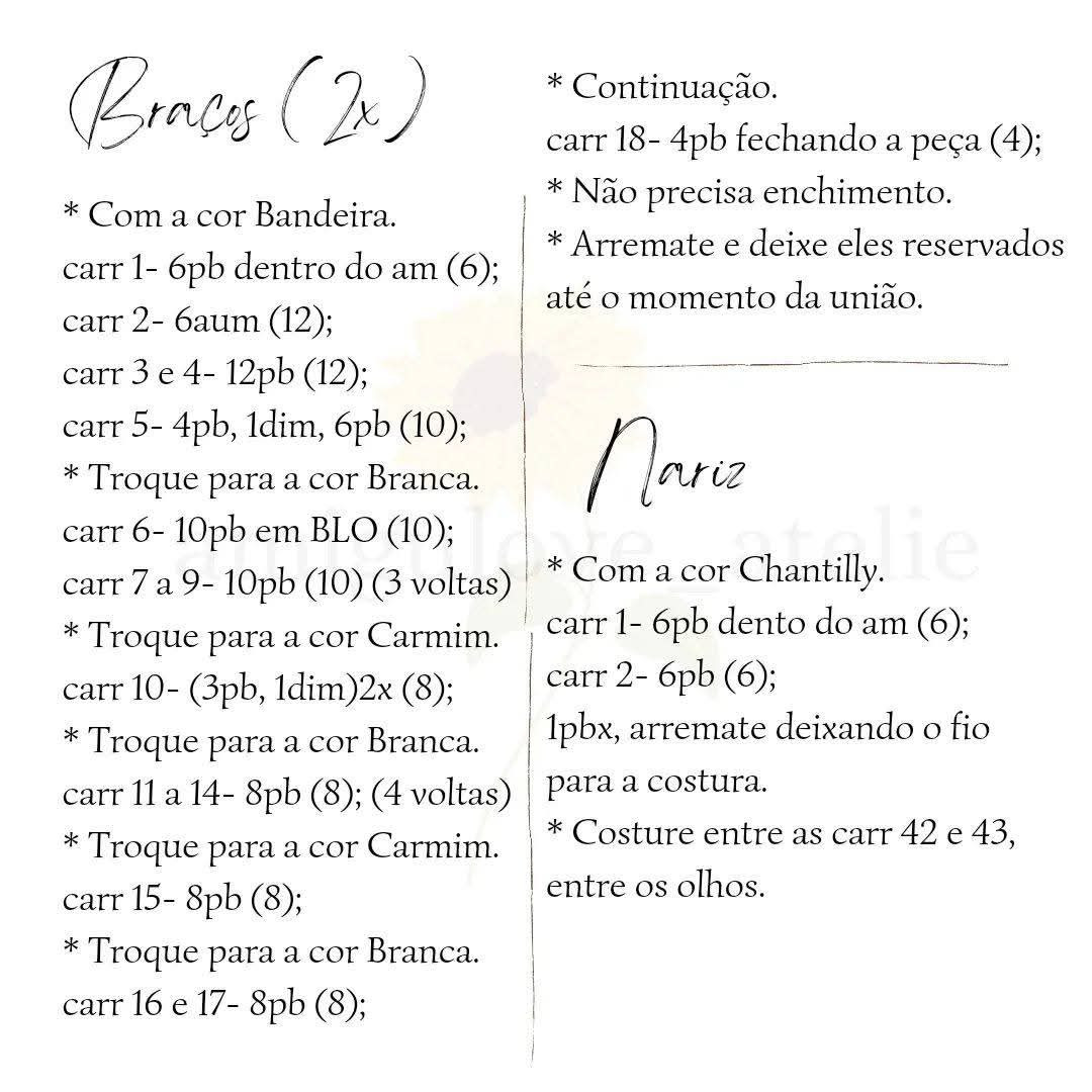 Mẫu móc len búp bê Noel (Santa Claus) màu đỏ trắng