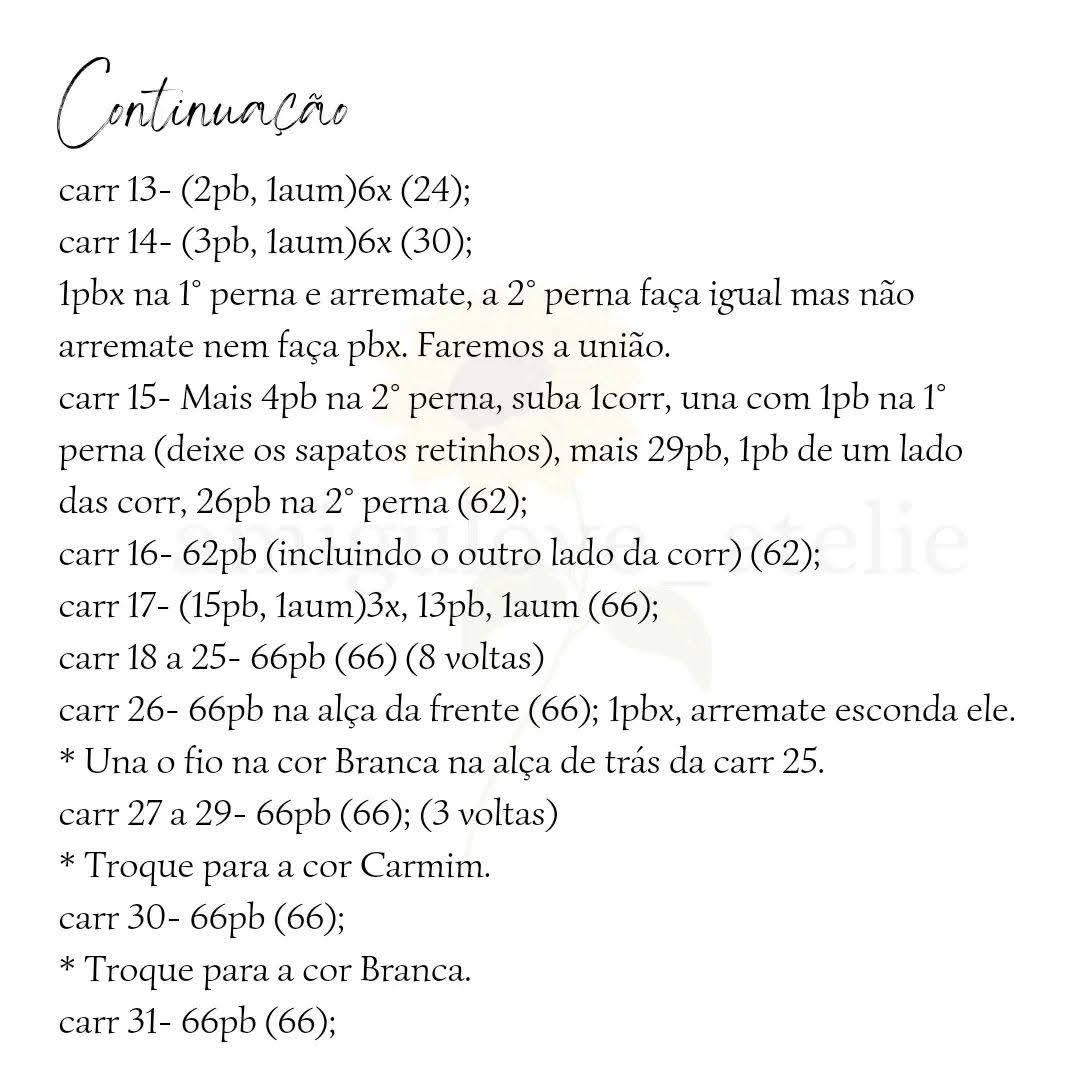 Mẫu móc len búp bê Noel (Santa Claus) màu đỏ trắng