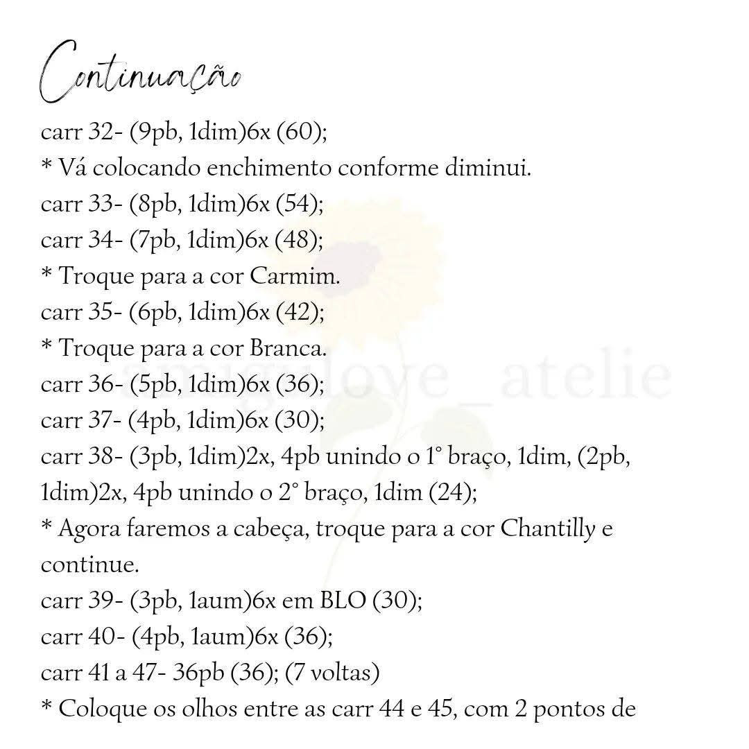 Mẫu móc len búp bê Noel (Santa Claus) màu đỏ trắng