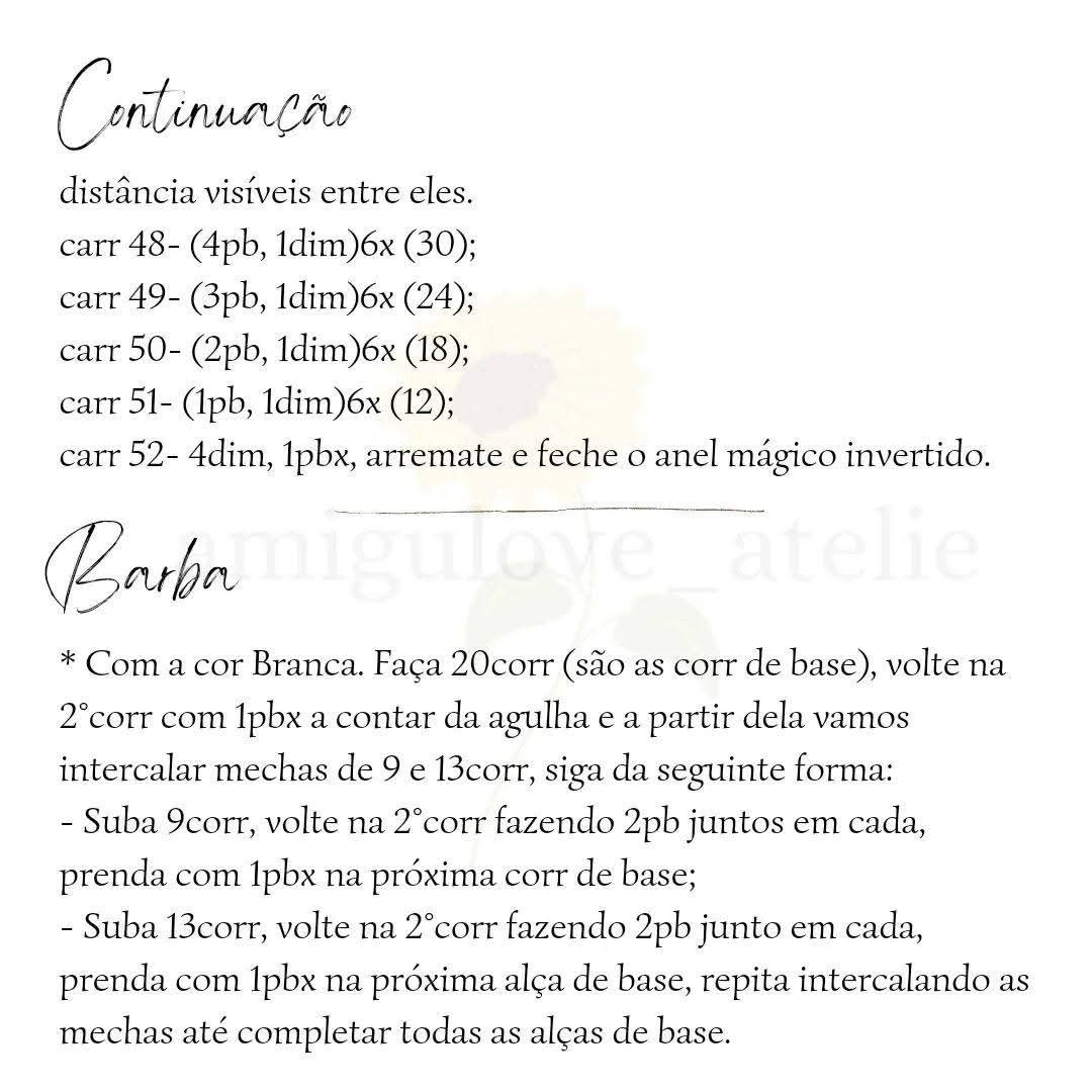 Mẫu móc len búp bê Noel (Santa Claus) màu đỏ trắng