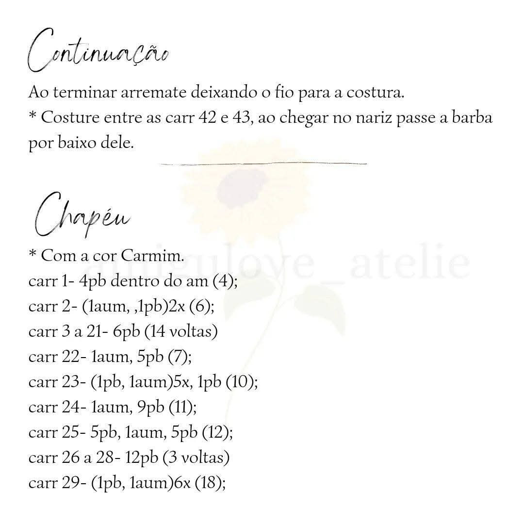 Mẫu móc len búp bê Noel (Santa Claus) màu đỏ trắng