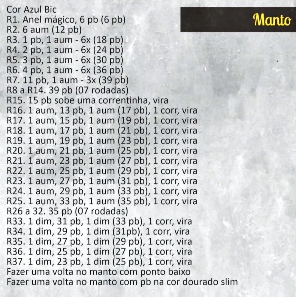 Mẫu móc len miễn phí Búp bê Đức Mẹ Aparecida