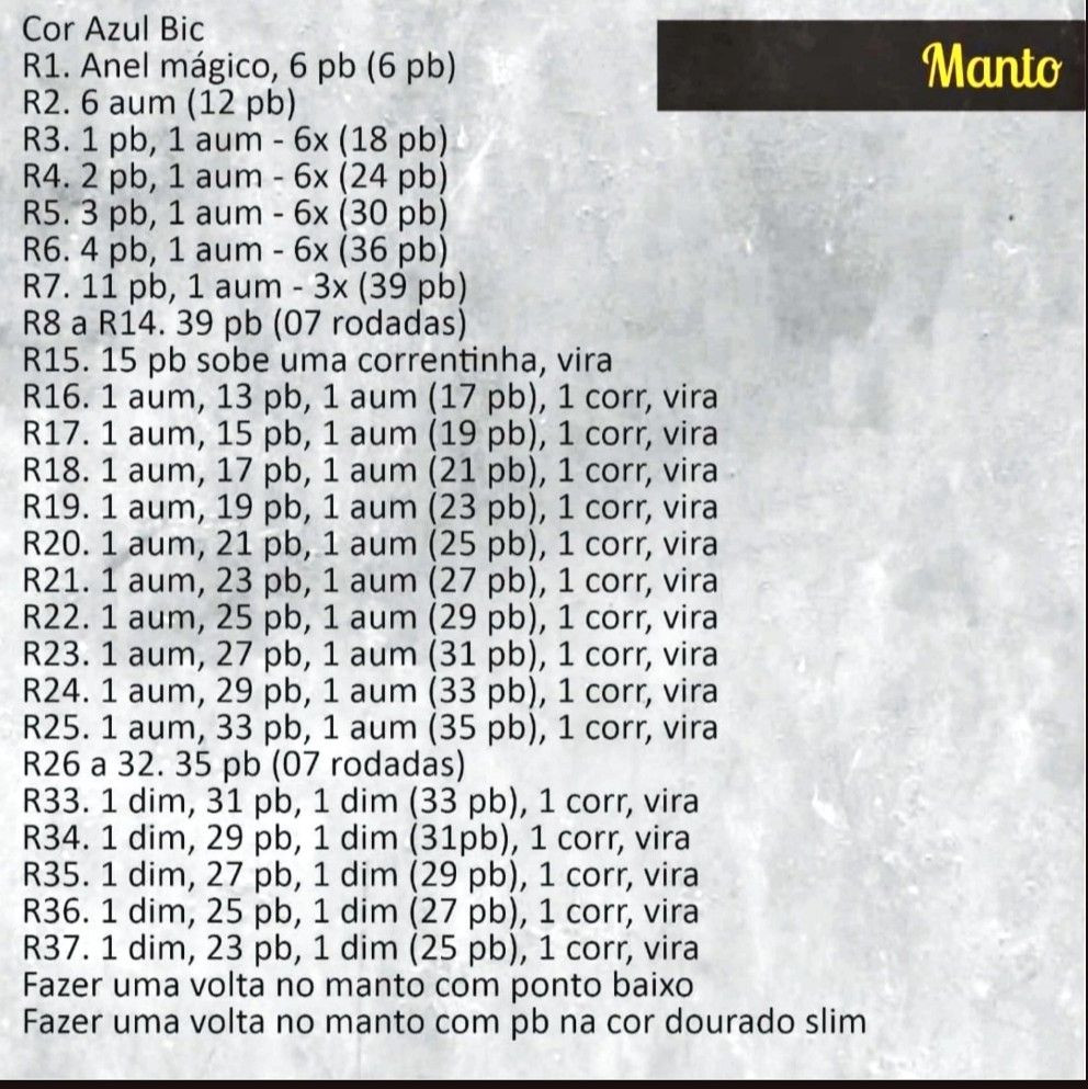 Mẫu móc len miễn phí Búp bê Đức Mẹ Aparecida