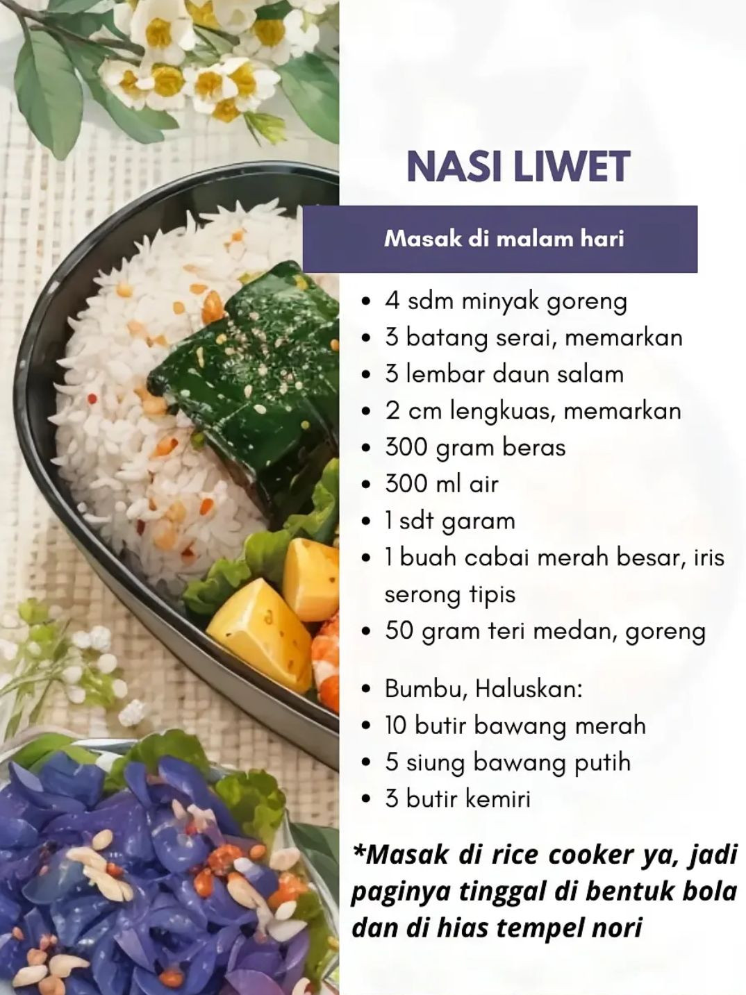 Menu Bekal: Tumis Udang, Nasi Liwet và Tahu Telur Bumbu Barbeque