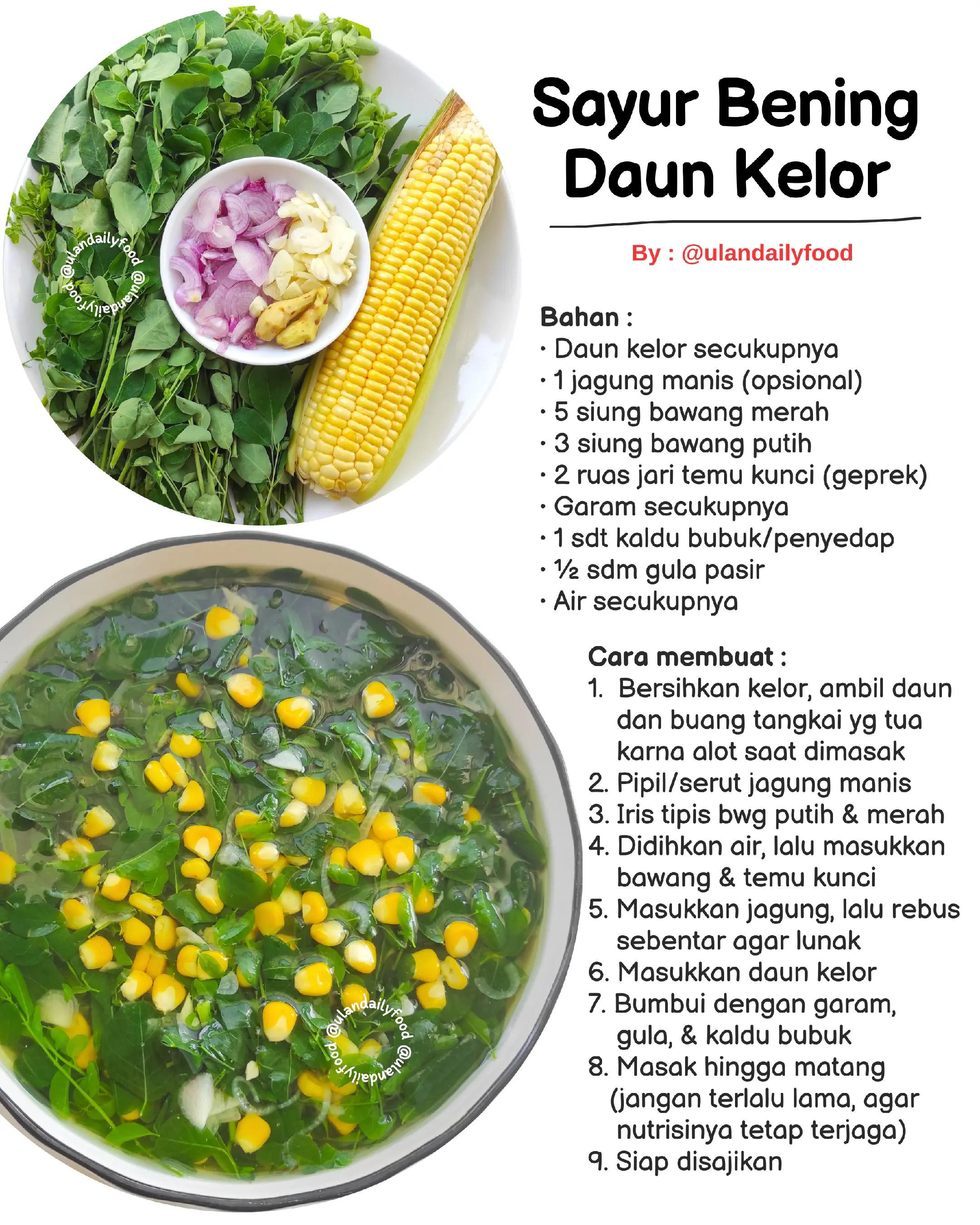 Menu Makan Siang: Sayur Bening Daun Kelor, Ikan Gurame Fillet Goreng Tepung & Sambal Bawang