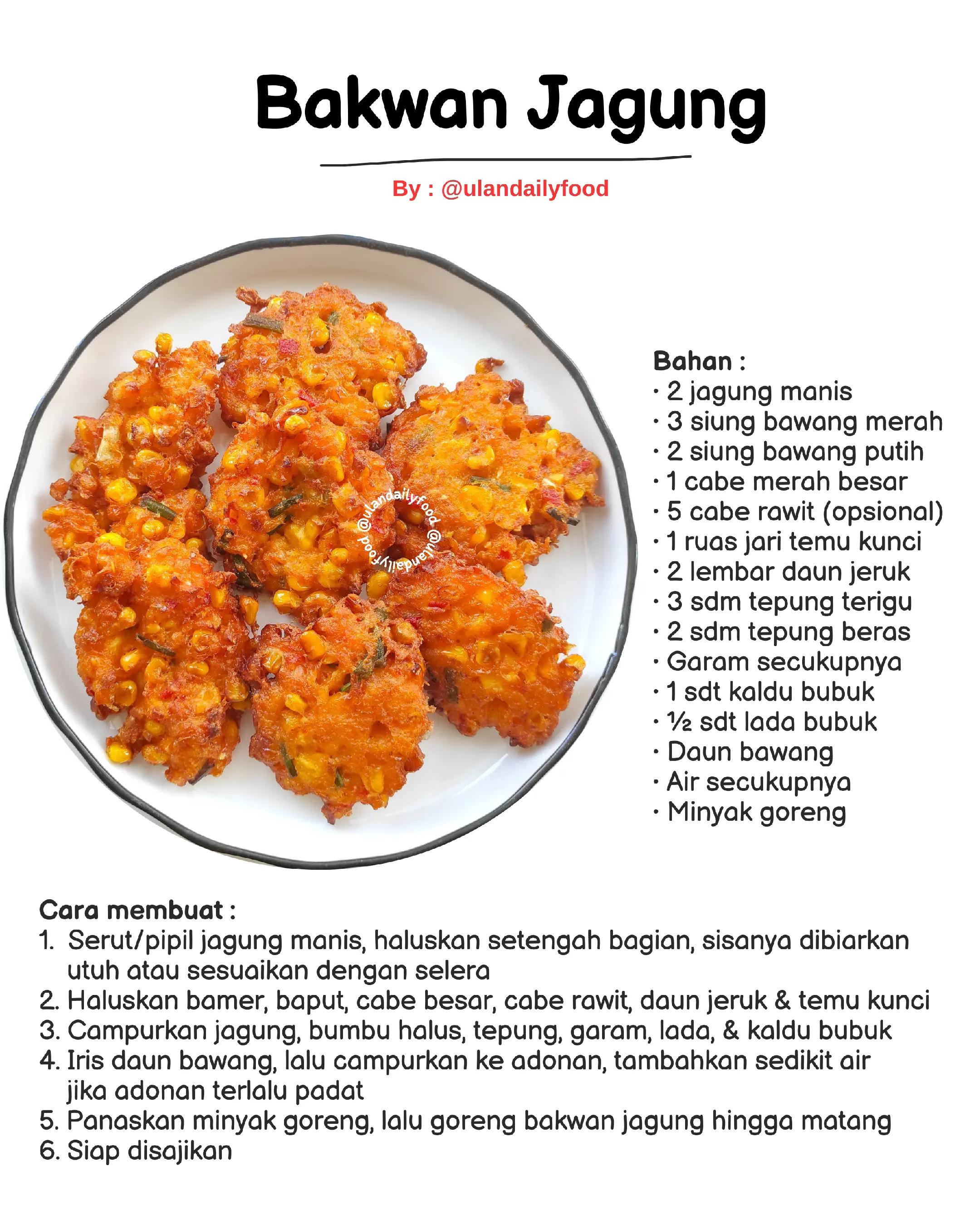 Menu Makan Siang Sederhana: Ikan Goreng, Sayur Bening Bayam Wortel, Bakwan Jagung & Sambal Bawang