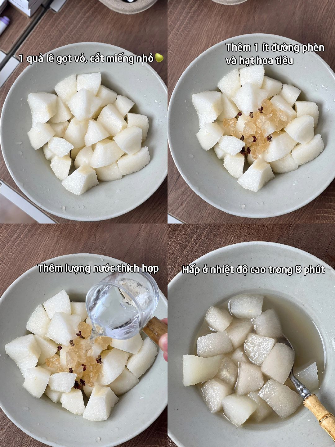 Mẹo dân gian chữa ho: Lê hấp hoa tiêu và Cam hấp muối