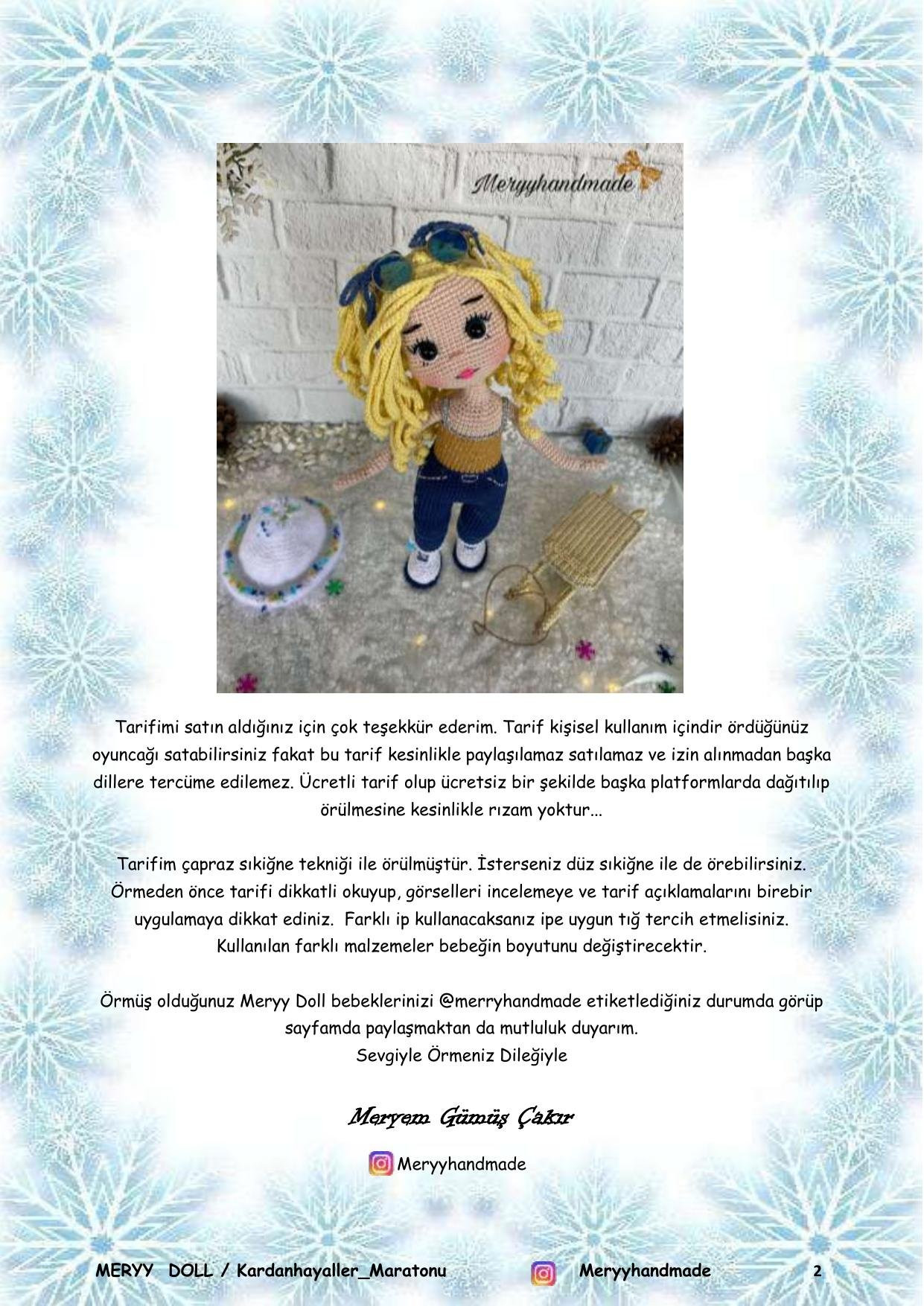 Meryy Doll Crochet Pattern: Complete Amigurumi Tutorial with Materials and Stitch Guide