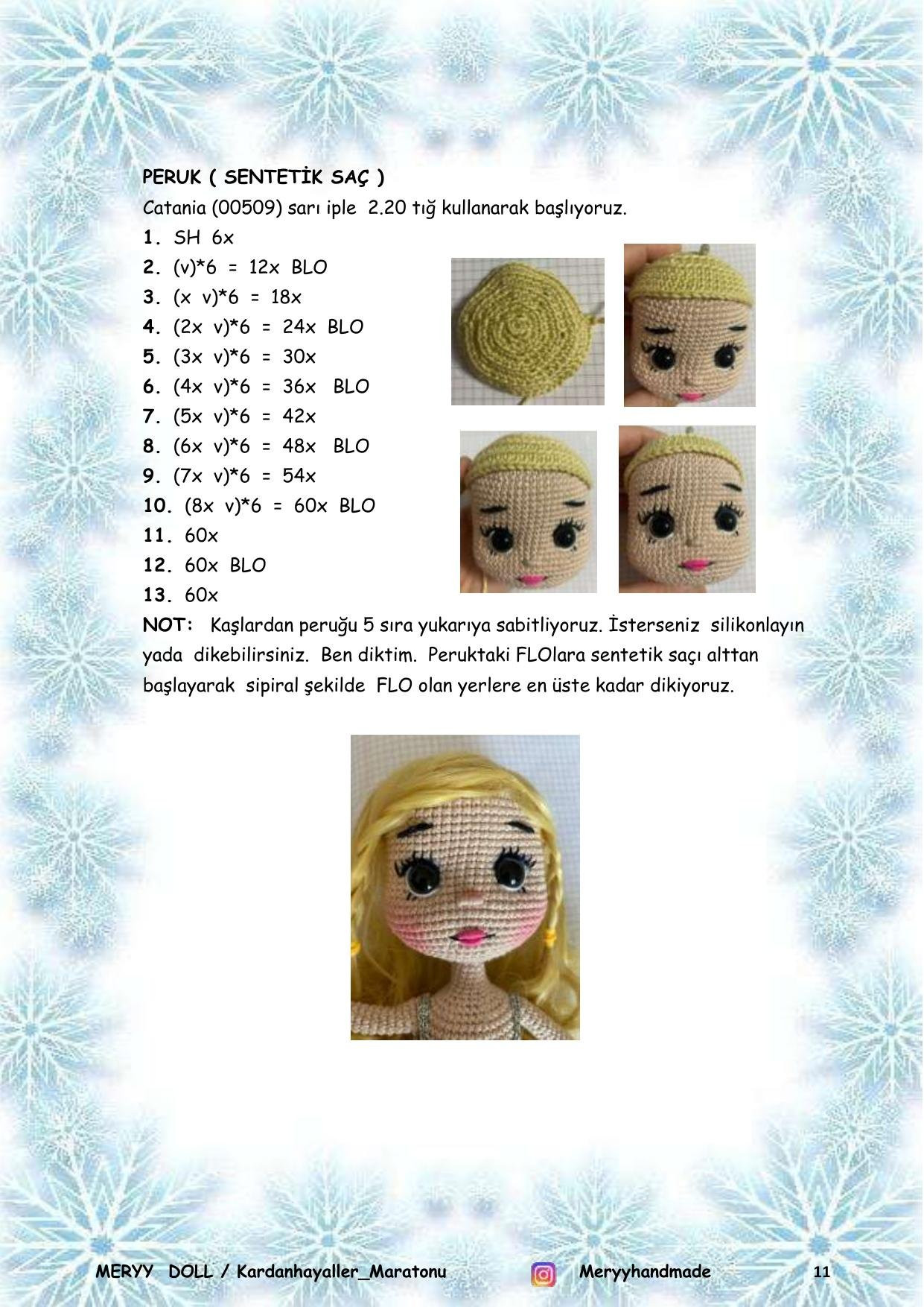 Meryy Doll Crochet Pattern: Complete Amigurumi Tutorial with Materials and Stitch Guide