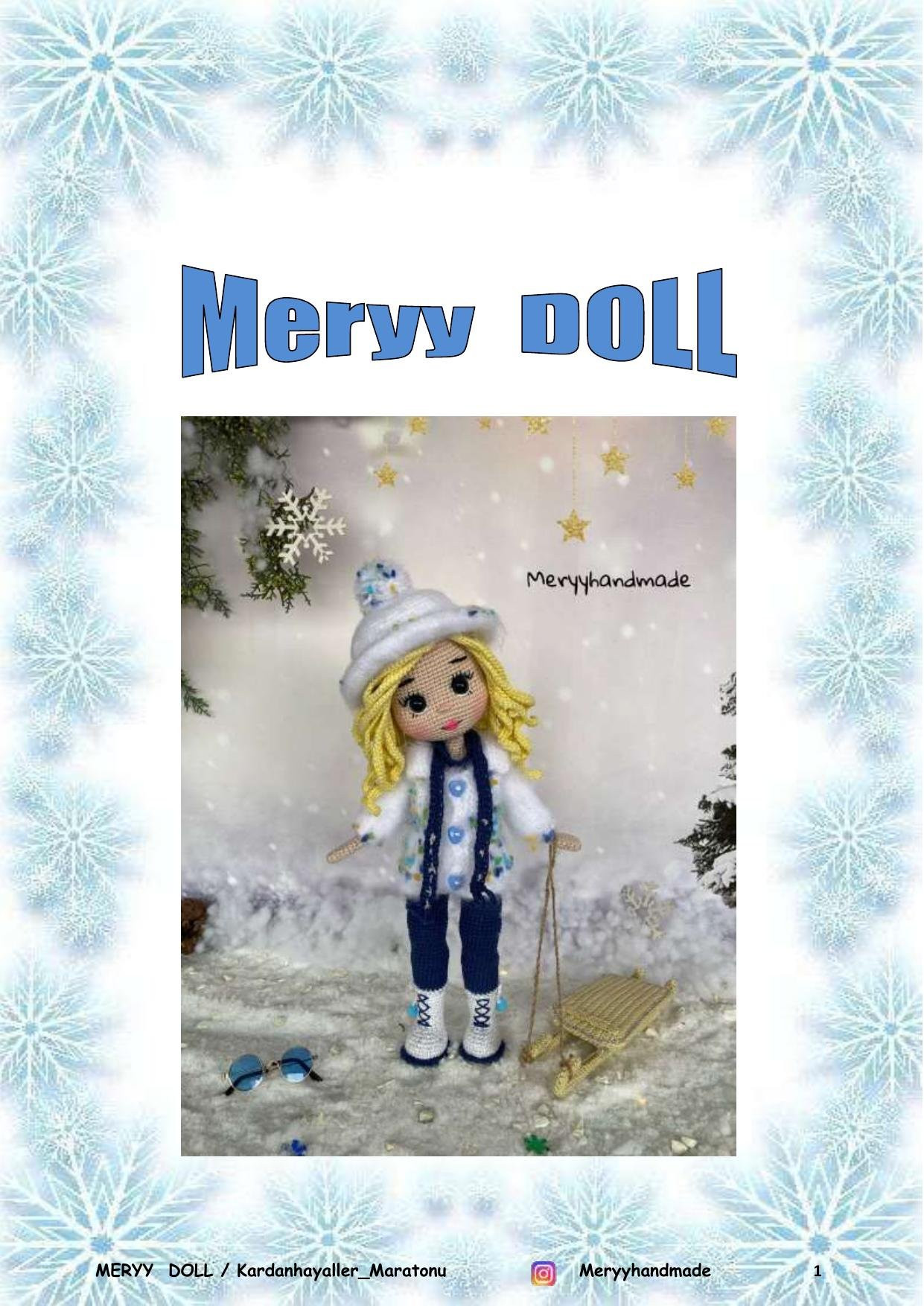 Meryy Doll Crochet Pattern: Complete Amigurumi Tutorial with Materials and Stitch Guide