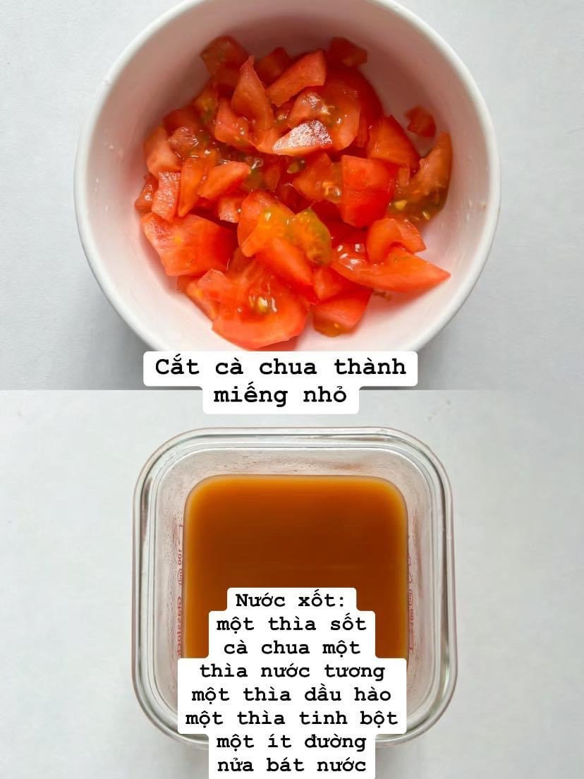 Mì trộn thịt băm cà chua sốt đậm đà