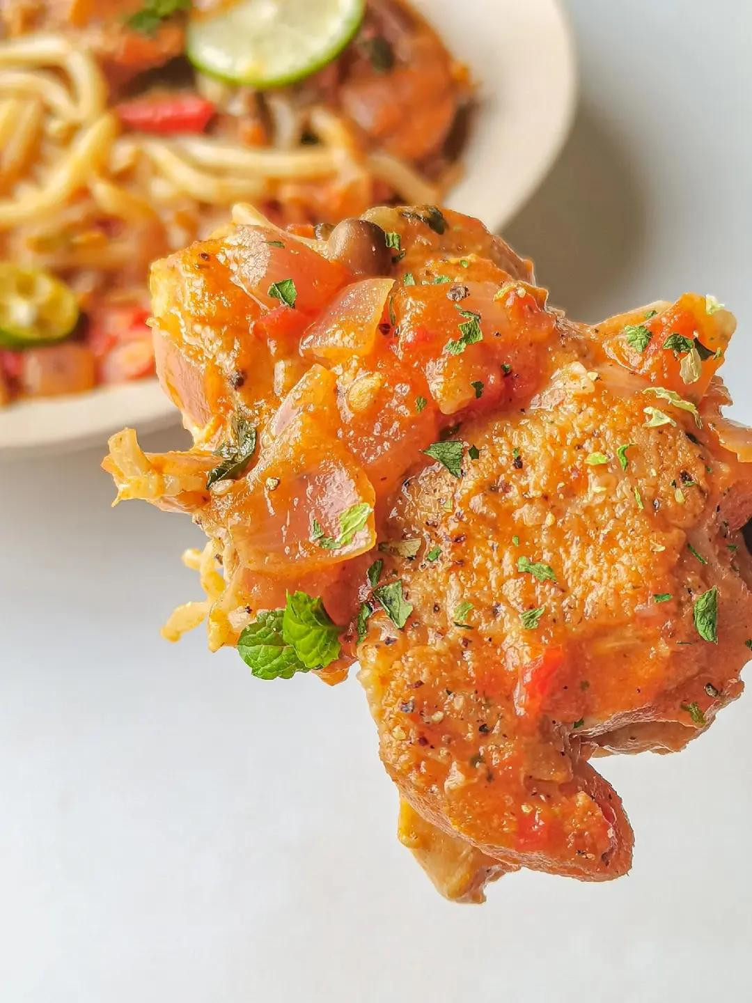 Mì Udon Gà Xào Sốt Tôm Yum Nấm Hải Sản, Công Thức Chi Tiết