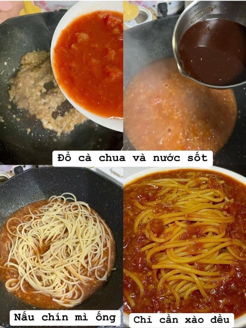 Mì Ý sốt thịt băm