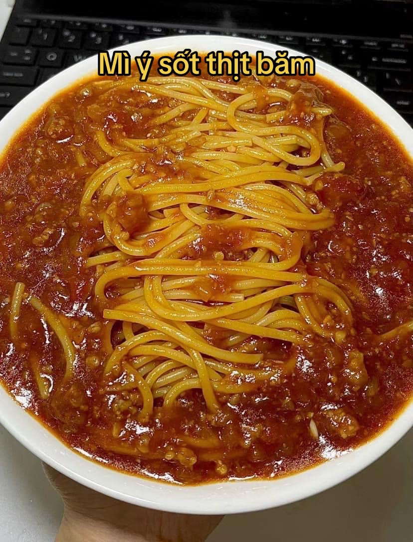 Mì Ý sốt thịt băm