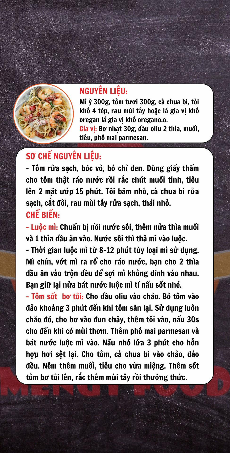 Mì Ý Tôm Sốt Bơ Tỏi: Cách Làm Chi Tiết