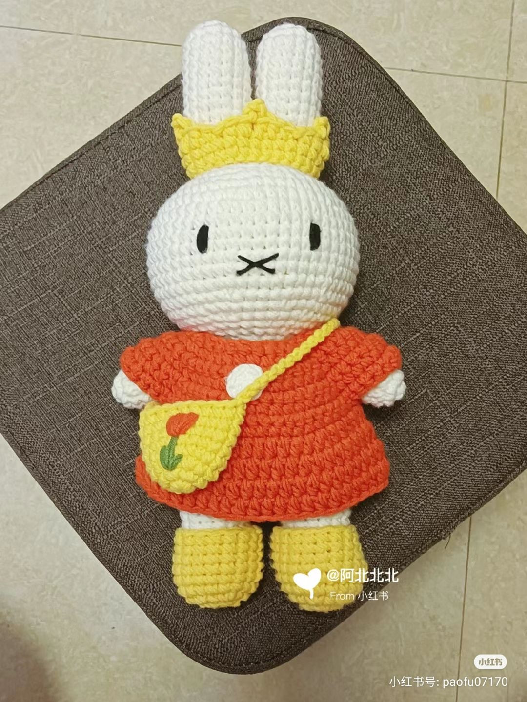 Miffy Rabbit Amigurumi Crochet Pattern Chart