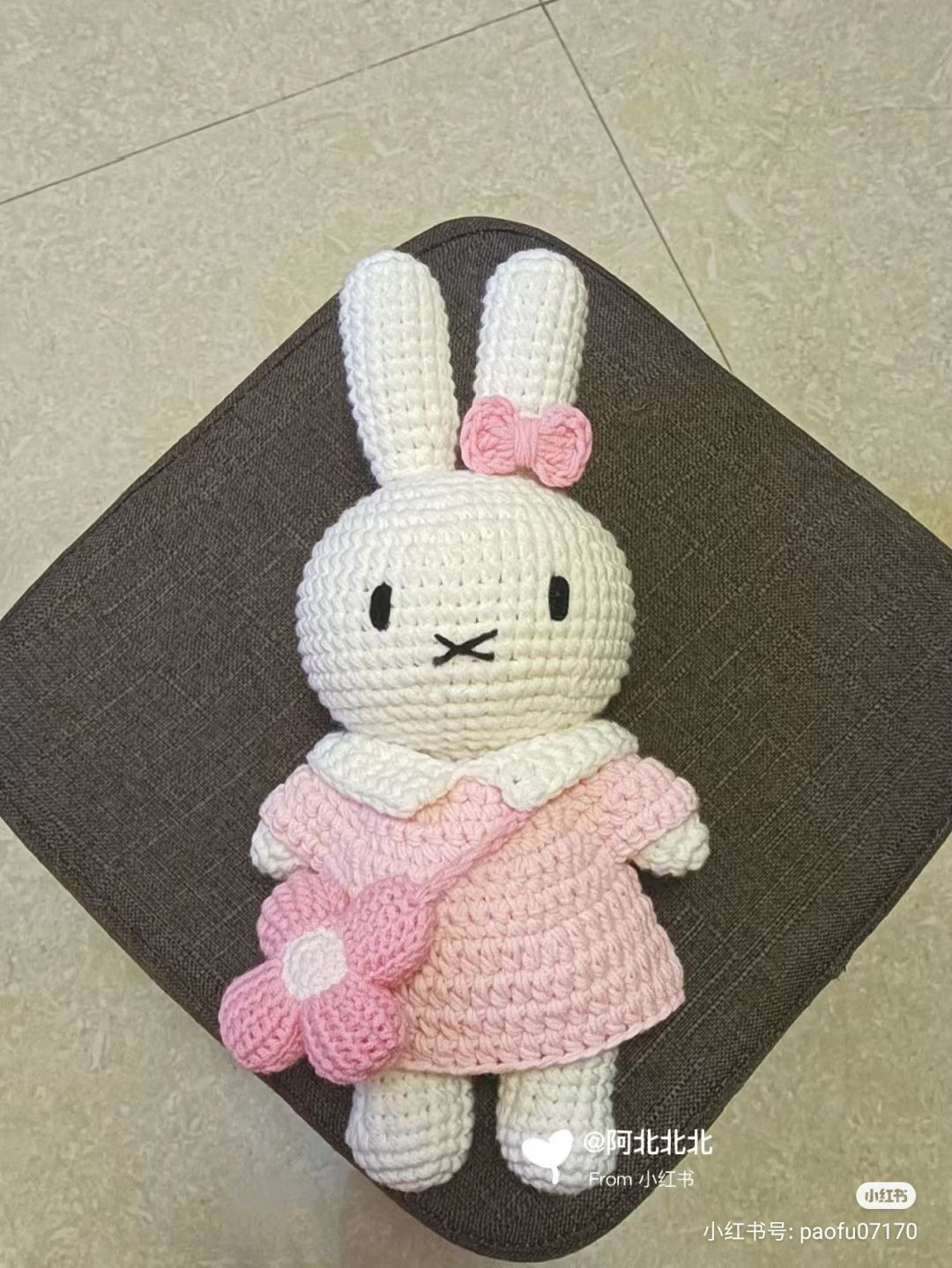 Miffy Rabbit Amigurumi Crochet Pattern Chart