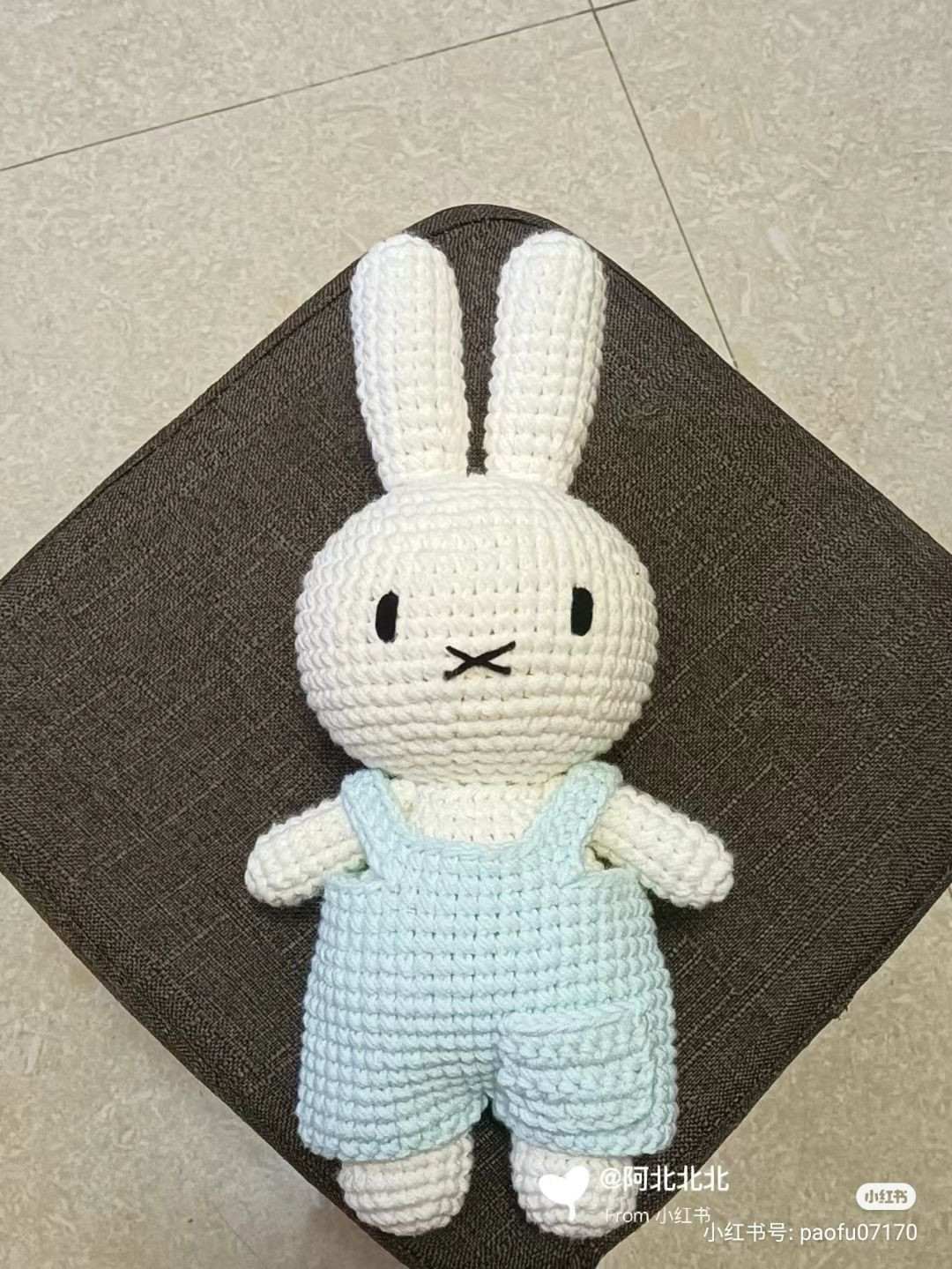 Miffy Rabbit Amigurumi Crochet Pattern Chart