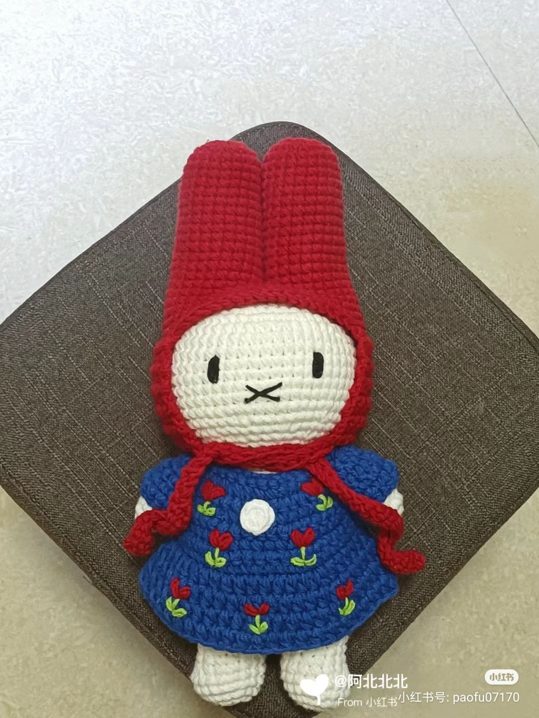 Miffy Rabbit Amigurumi Crochet Pattern Chart