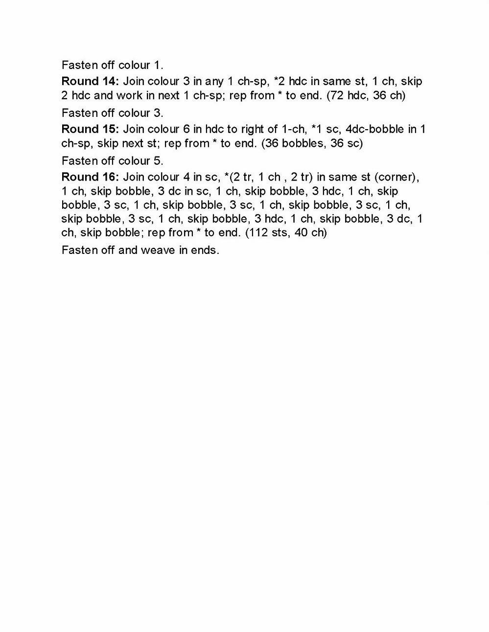 Mindful Mandala Crochet Pattern by Caitie Moore: Detailed Instructions and Charts for Colorful Motif