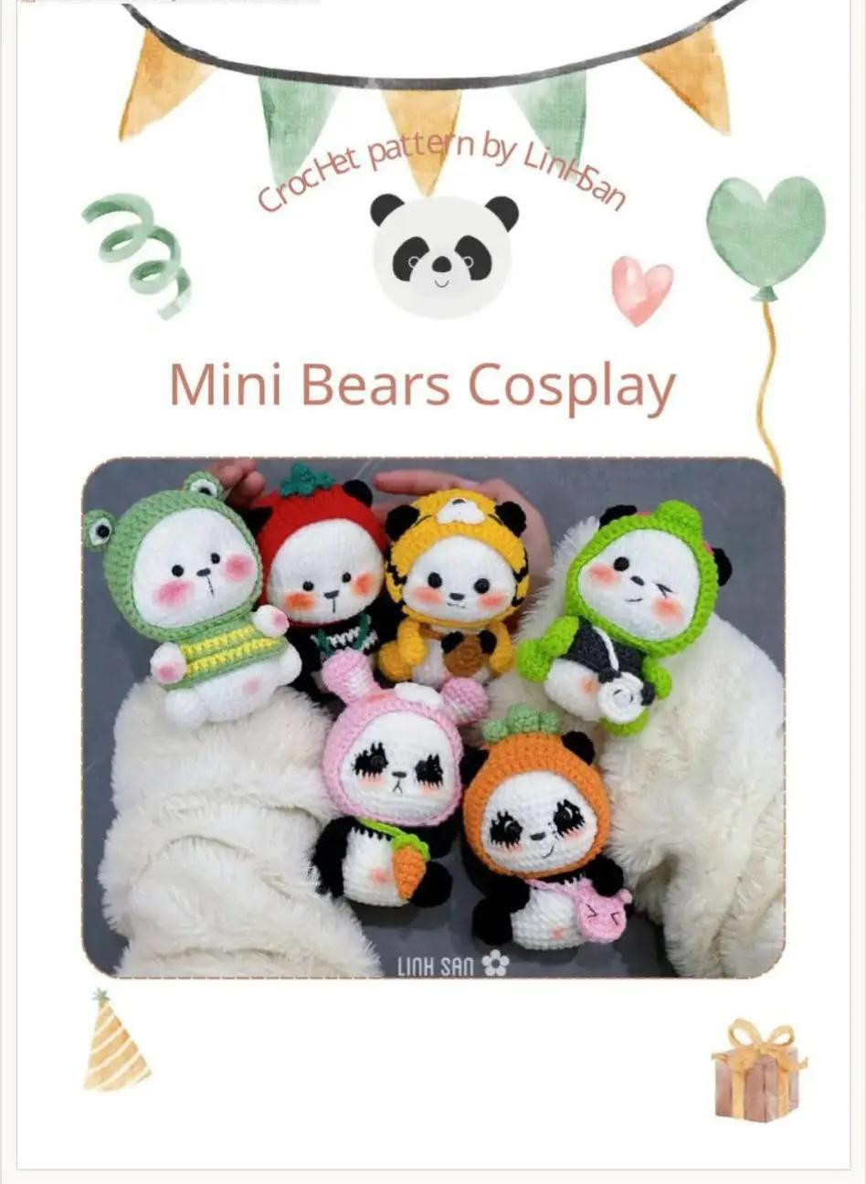 Mini Bears Cosplay - Crochet Pattern by LinhSan