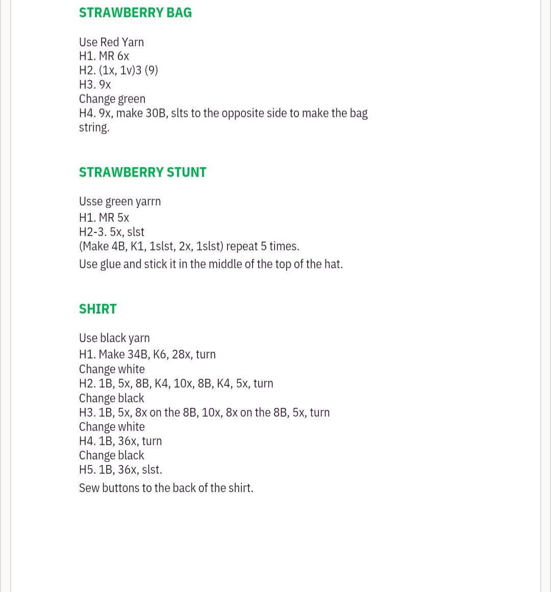 Mini Bears Cosplay - Crochet Pattern by LinhSan