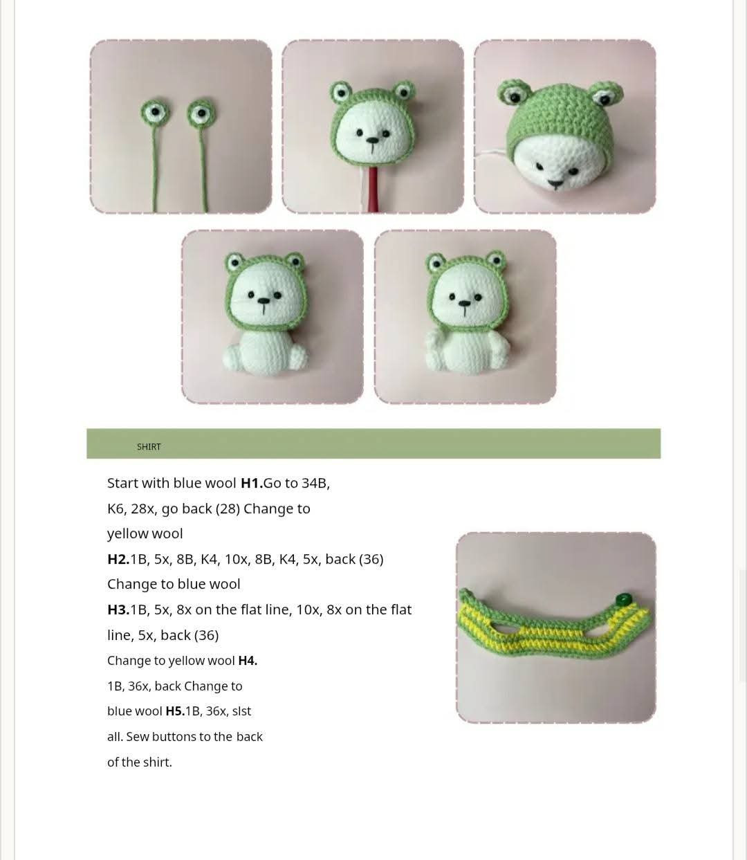 Mini Bears Cosplay - Crochet Pattern by LinhSan