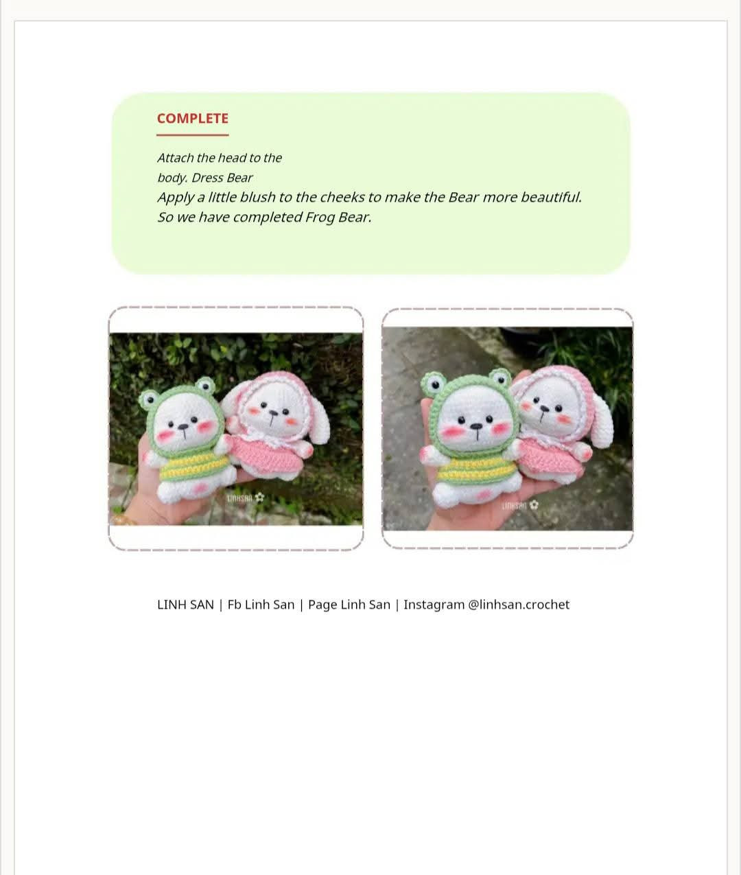 Mini Bears Cosplay - Crochet Pattern by LinhSan